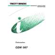 TRICITY BENDIX CDW087 Owners Manual
