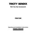 TRICITY BENDIX FD970 Owners Manual