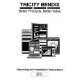 TRICITY BENDIX AW871W Owners Manual